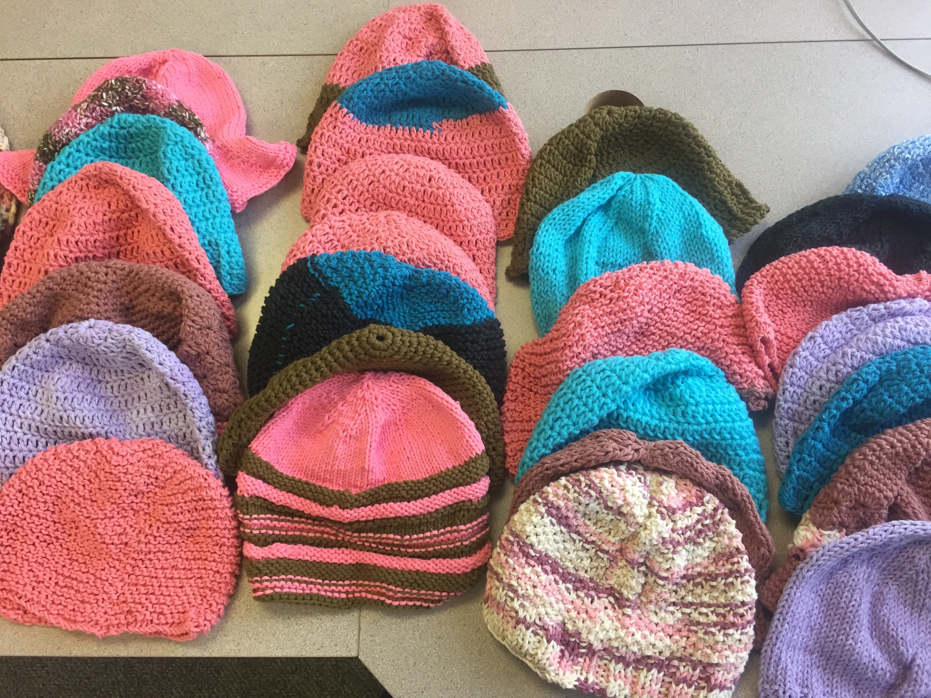 knitted chemo caps